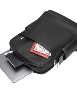 Moleskine Classic Pro Rucksack aus Leder schwarz 12 13007290 E3