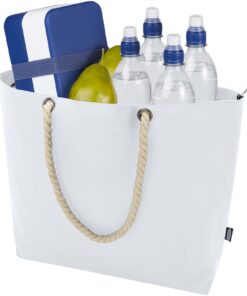 Panama Strandkühltasche mit Kordelgriffen aus recyceltem GRS-Material, 23L 12 13007901 E2
