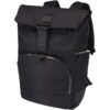 Rhine 15" Rolltop-Rucksack aus recyceltem GRS-Material 18 L schwarz 2 Rhine 15" Rolltop-Rucksack aus recyceltem GRS-Material 18 L