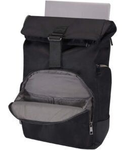 Rhine 15" Rolltop-Rucksack aus recyceltem GRS-Material 18 L schwarz 12 13008890 E2