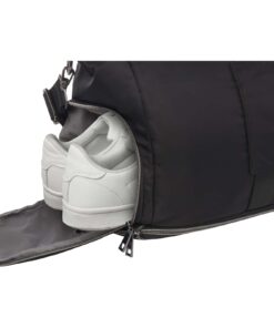 Rhine erweiterbare Reisetasche aus recyceltem Material 35 L schwarz 12 13008990 E2