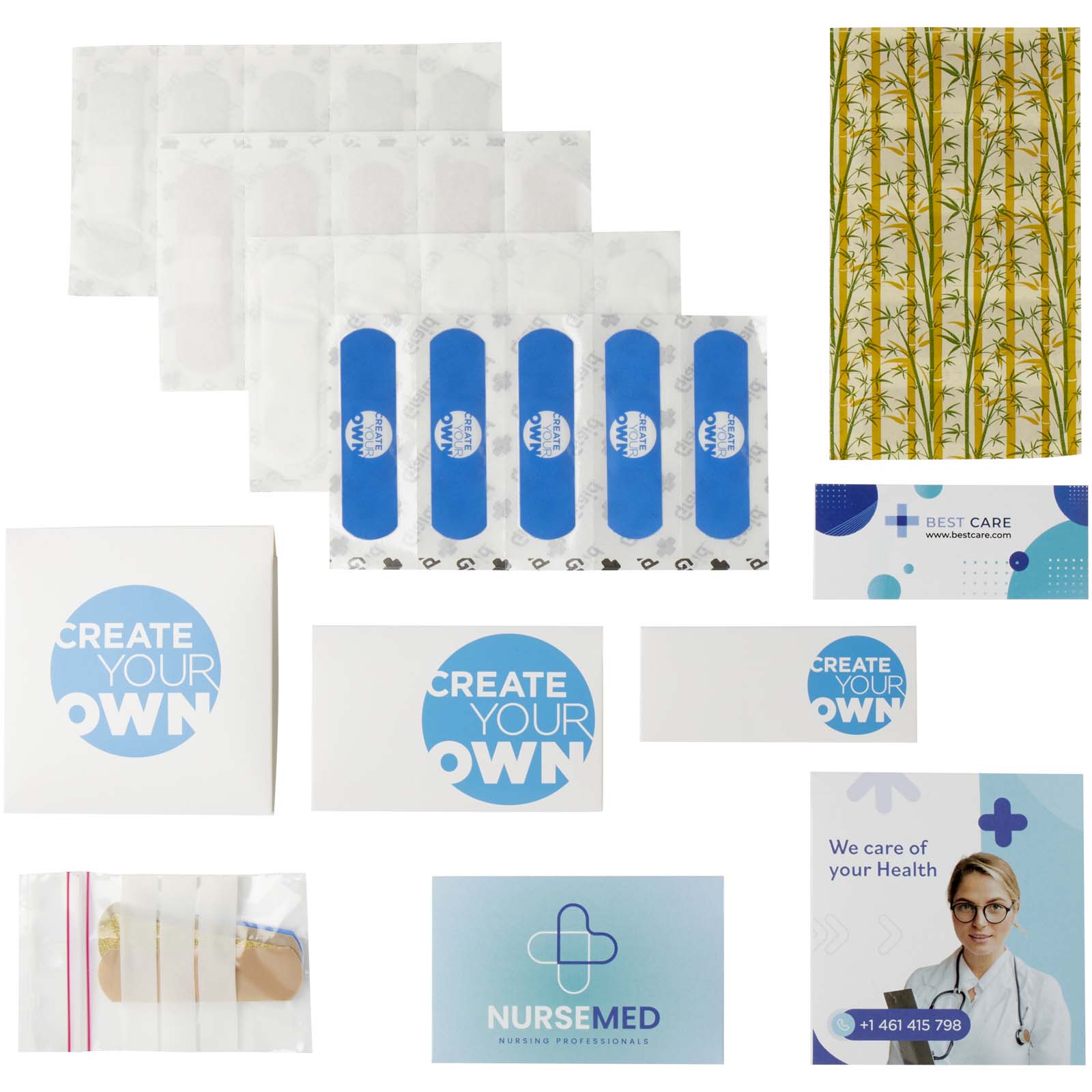 Musterbox mit Pflastern weiss 6 Musterbox mit Pflastern weiss – Bild 4