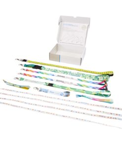Alternative view of Musterbox mit Sublimation Lanyards weiss
