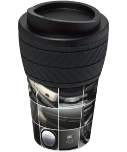 Brite-Americano® 350 ml Isolierbecher mit Schutzring Reifen-Design
