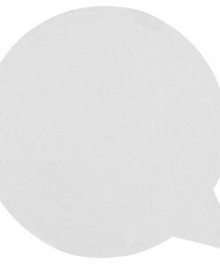 Alternative view of Sticky-Mate® sprechblasenförmige recycelte Haftnotizen weiss