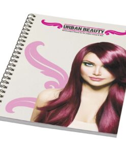 Desk-Mate® A5 recyceltes farbiges Notizbuch mit Spiralbindung