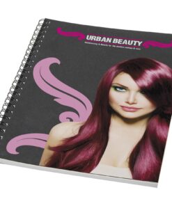 Desk-Mate® A5 recyceltes farbiges Notizbuch mit Spiralbindung