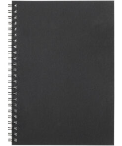 Alternative view of Desk-Mate® A5 recyceltes farbiges Notizbuch mit Spiralbindung