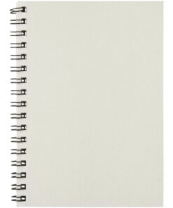 Alternative view of Desk-Mate® A6 farbiges Notizbuch mit Spiralbindung