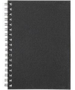 Alternative view of Desk-Mate® A6 farbiges Notizbuch mit Spiralbindung