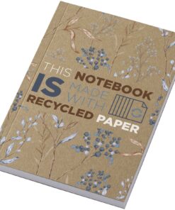 Novella Austen A6 Softcover Notizbuch aus recyceltem Kraftpapier – 100 Blatt