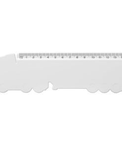 Alternative view of Tait 15 cm LKW-förmiges Lineal aus Recycling-Kunststoff weiss