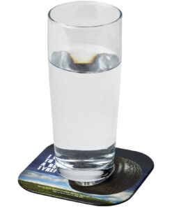 Brite-Mat® quadratischer Untersetzer mit Reifenmaterial