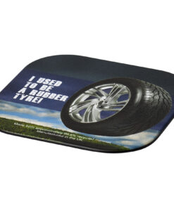 Brite-Mat® quadratischer Untersetzer mit Reifenmaterial schwarz 7 21052000 E1