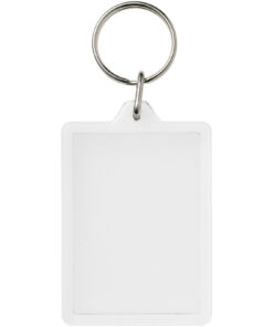 Alternative view of Vito rechteckiger C1 Schlüsselanhänger transparent klar