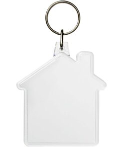 Alternative view of Combo Schlüsselanhänger in Hausform transparent klar