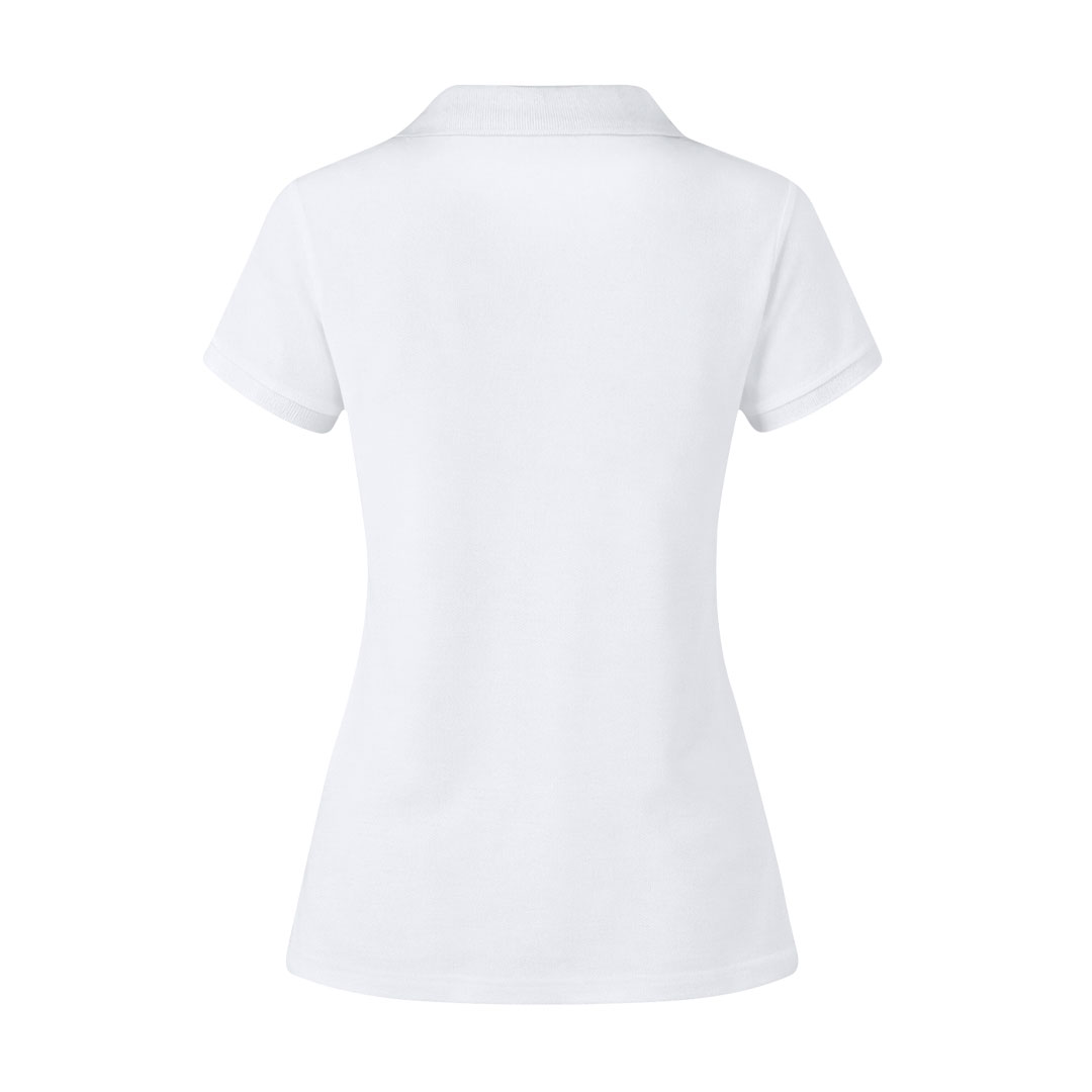 Erwachsene Frauen Weiß Polo-Shirt Koupan 5 Erwachsene Frauen Weiß Polo-Shirt Koupan – Bild 3