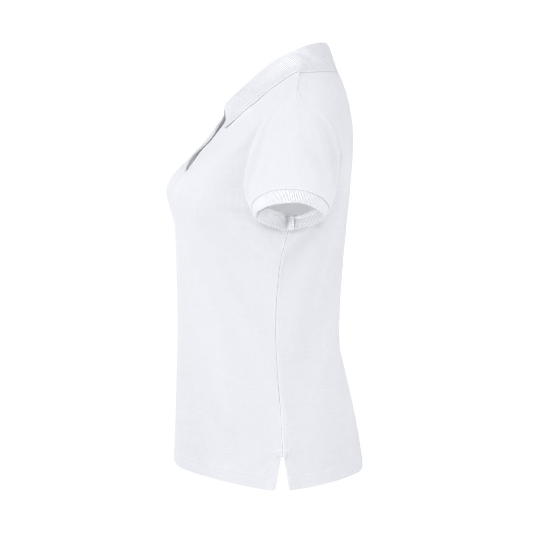 Erwachsene Frauen Weiß Polo-Shirt Koupan 6 Erwachsene Frauen Weiß Polo-Shirt Koupan – Bild 4