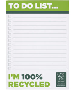 Alternative view of Desk-Mate® A6 recycelter Notizblock