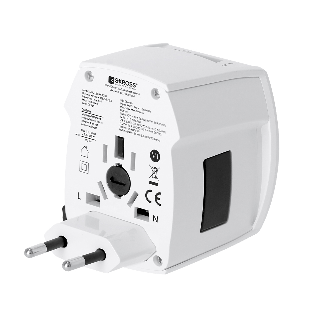 Universal Reise Adapter Skross MUV USB 30W PD 7 Universal Reise Adapter Skross MUV USB 30W PD – Bild 5