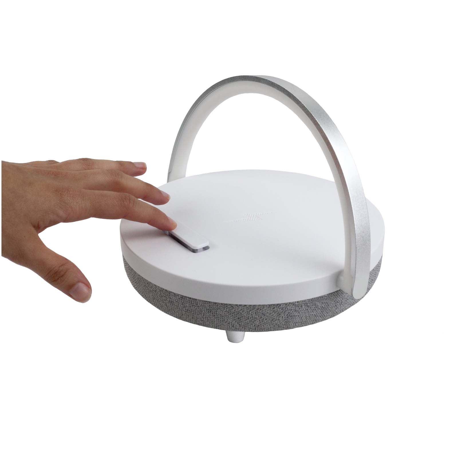 Prixton 10W 4-in-1 Bluetooth®-Lautsprecher mit LED-Licht und kabelloser Ladestation 5 Prixton 10W 4-in-1 Bluetooth®-Lautsprecher mit LED-Licht und kabelloser Ladestation – Bild 3