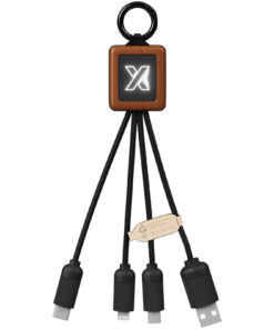 Alternative view of SCX.design C19 20W Easy to Use Kabel aus Holz mit Leuchtlogo holz / schwarz