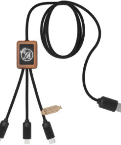 Home 26 SCX.design C29 3-in-1 Bambuskabel mit Leuchtlogo