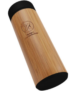 SCX.design D11 500 ml Smart Flasche aus Bambus mit Leuchtlogo holz 13 2PX05671 E3