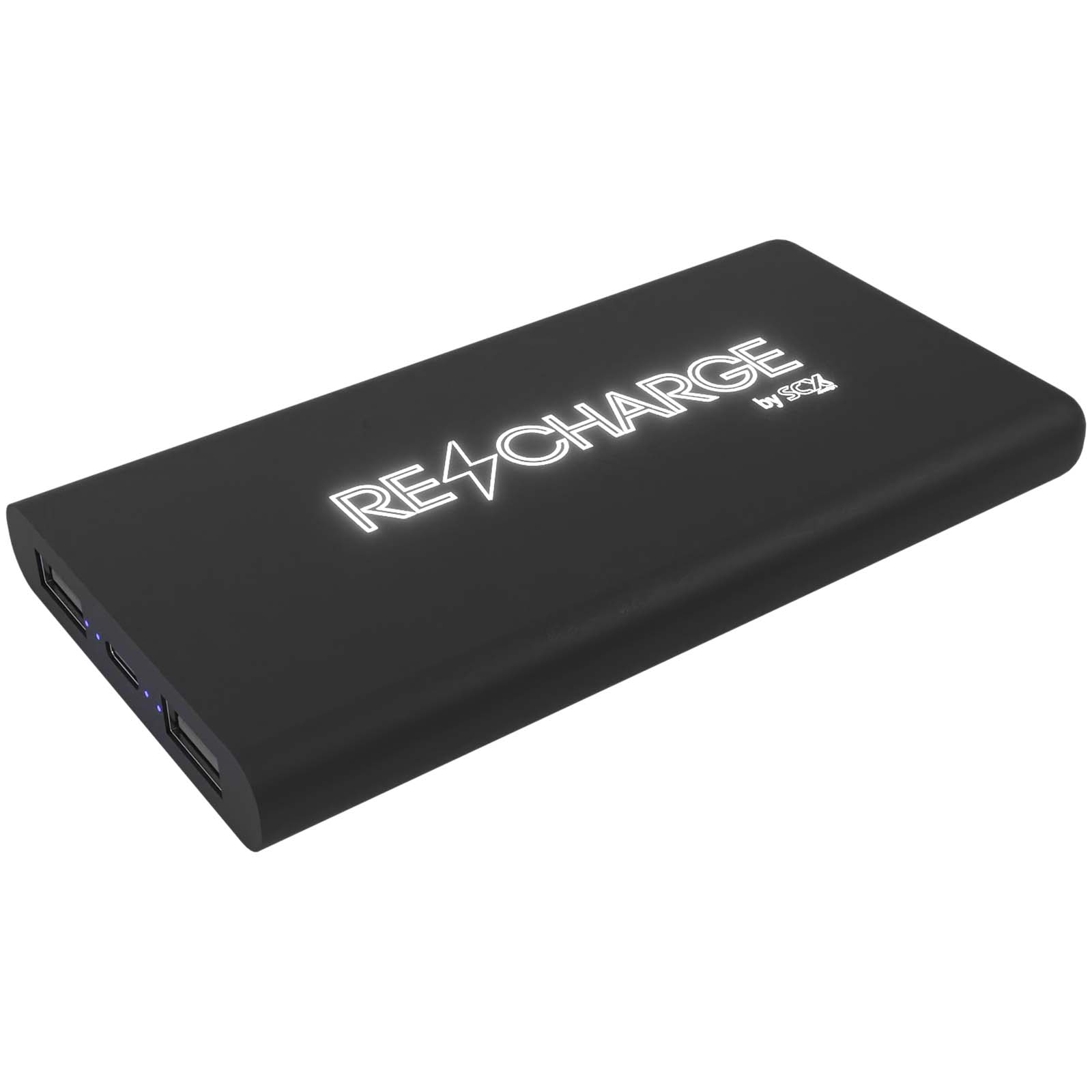 SCX.design P40 10.000 mAh kabellose Powerbank mit Leuchtlogo schwarz 3 SCX.design P40 10.000 mAh kabellose Powerbank mit Leuchtlogo