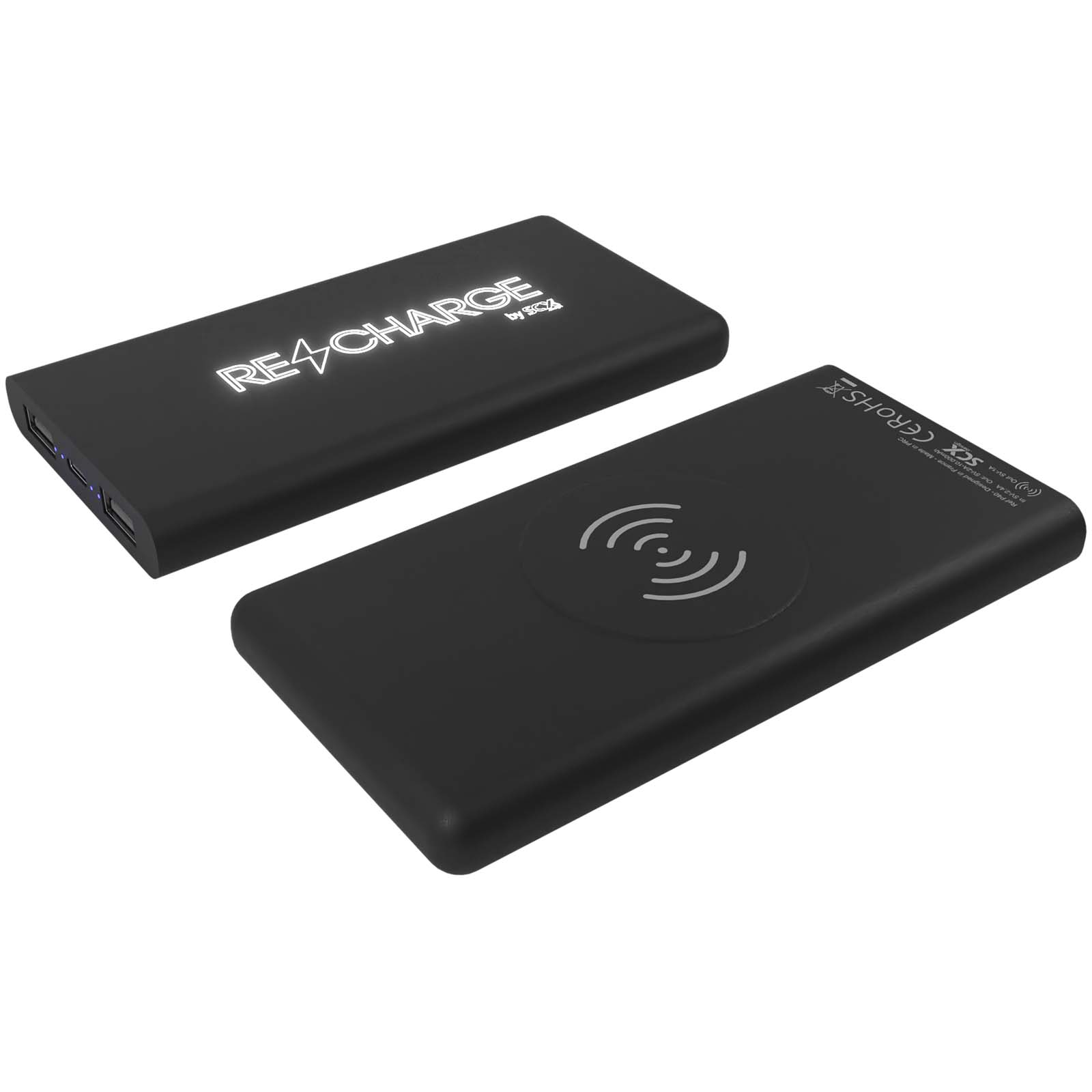 SCX.design P40 10.000 mAh kabellose Powerbank mit Leuchtlogo schwarz 5 SCX.design P40 10.000 mAh kabellose Powerbank mit Leuchtlogo schwarz – Bild 3