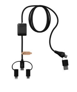 SCX.design C48 CarPlay 5-in-1 Ladekabel mit Leuchtlogo schwarz 8 2PX12190 B1