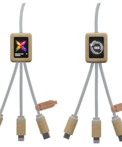 SCX.design C49 5-in-1 Ladekabel mit Leuchtlogo