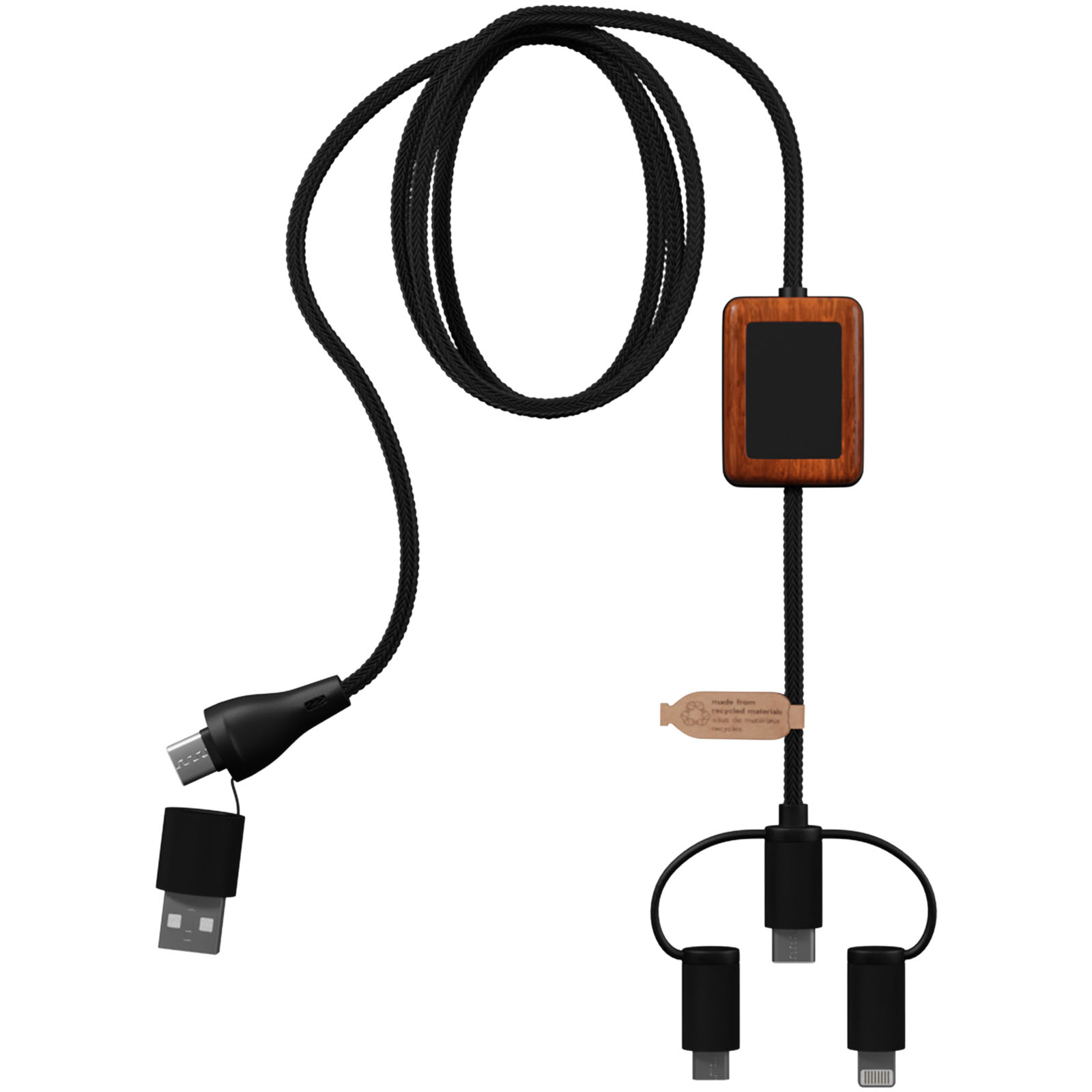 SCX.design C46 5-in-1 CarPlay-Kabel mit Leuchtlogo schwarz 5 SCX.design C46 5-in-1 CarPlay-Kabel mit Leuchtlogo schwarz – Bild 3