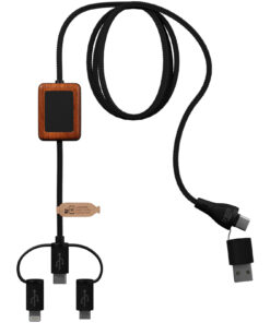 Alternative view of SCX.design C46 5-in-1 CarPlay-Kabel mit Leuchtlogo schwarz