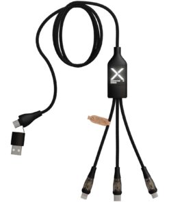 SCX.design C50 100 W/5 A 5-in-1 Schnellladekabel mit Digitalanzeige