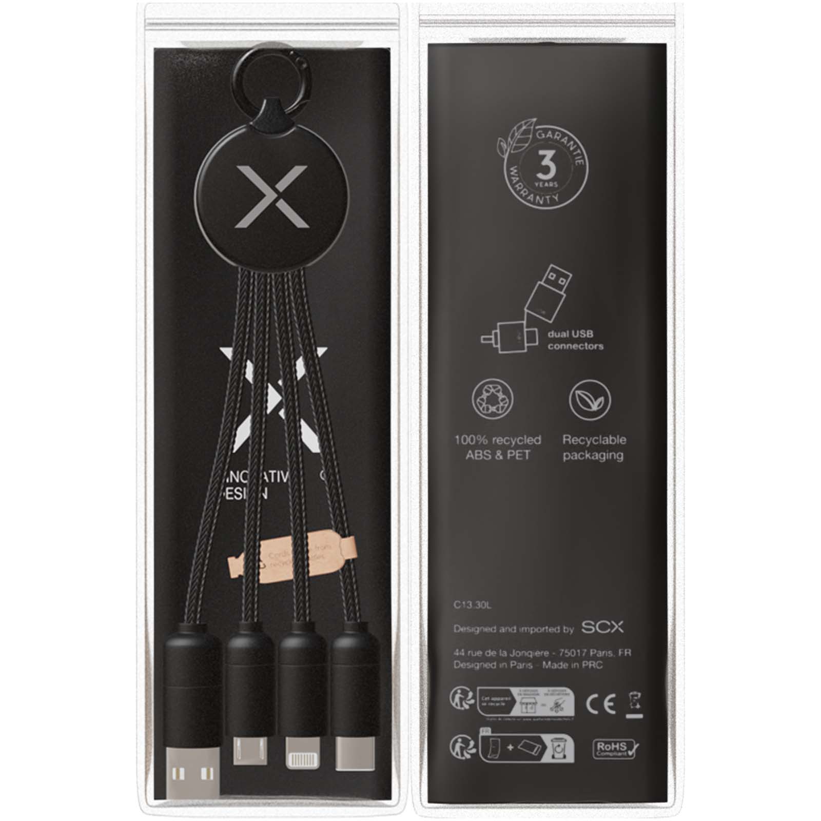 SCX.design C14 20W 5-in-1 Ladekabel schwarz 6 SCX.design C14 20W 5-in-1 Ladekabel schwarz – Bild 4