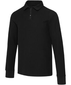 Zeus Langarm Poloshirt Unisex mit Reißverschluss