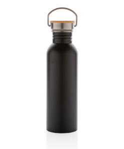 Moderne Stainless-Steel Flasche mit Bambusdeckel 9 P436.831 B 2