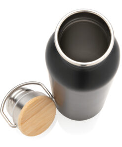 Moderne Stainless-Steel Flasche mit Bambusdeckel 11 P436.831 B 4