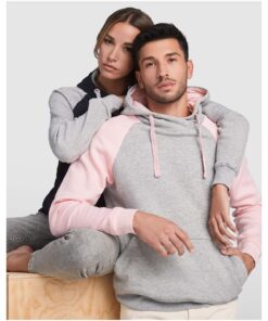 Badet zweifarbiger Kapuzenpullover Unisex 9 R10588B M2