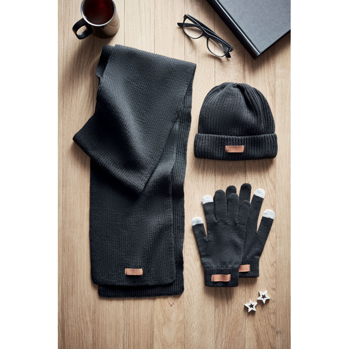 Winter-Accessoires RPET DENALI Schwarz 9 Winter-Accessoires RPET DENALI Schwarz – Bild 7