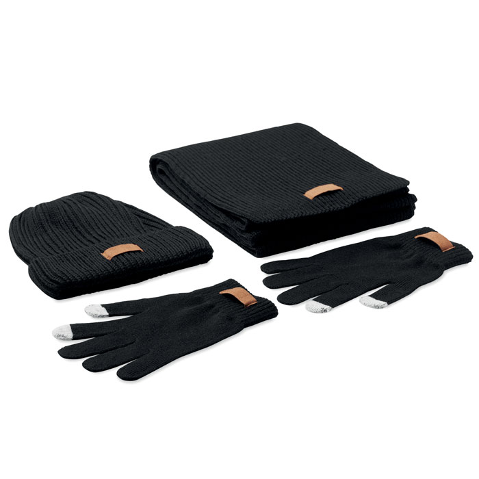 Winter-Accessoires RPET DENALI Schwarz 3 Winter-Accessoires RPET