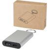 Arcturus 2000 mAh Powerbank aus recyceltem Aluminium mit Schlüsselanhänger