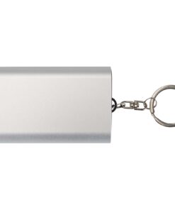 Alternative view of Arcturus 2000 mAh Powerbank aus recyceltem Aluminium mit Schlüsselanhänger silber