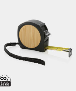 5m/19mm Maßband aus RCS recycelt. Kunststoff & Bambus