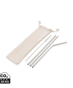 3-teiliges Trinkhalm-Set aus Stainless Steel