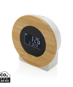 Utah Tischuhr aus RCS rKunststoff & Bambus