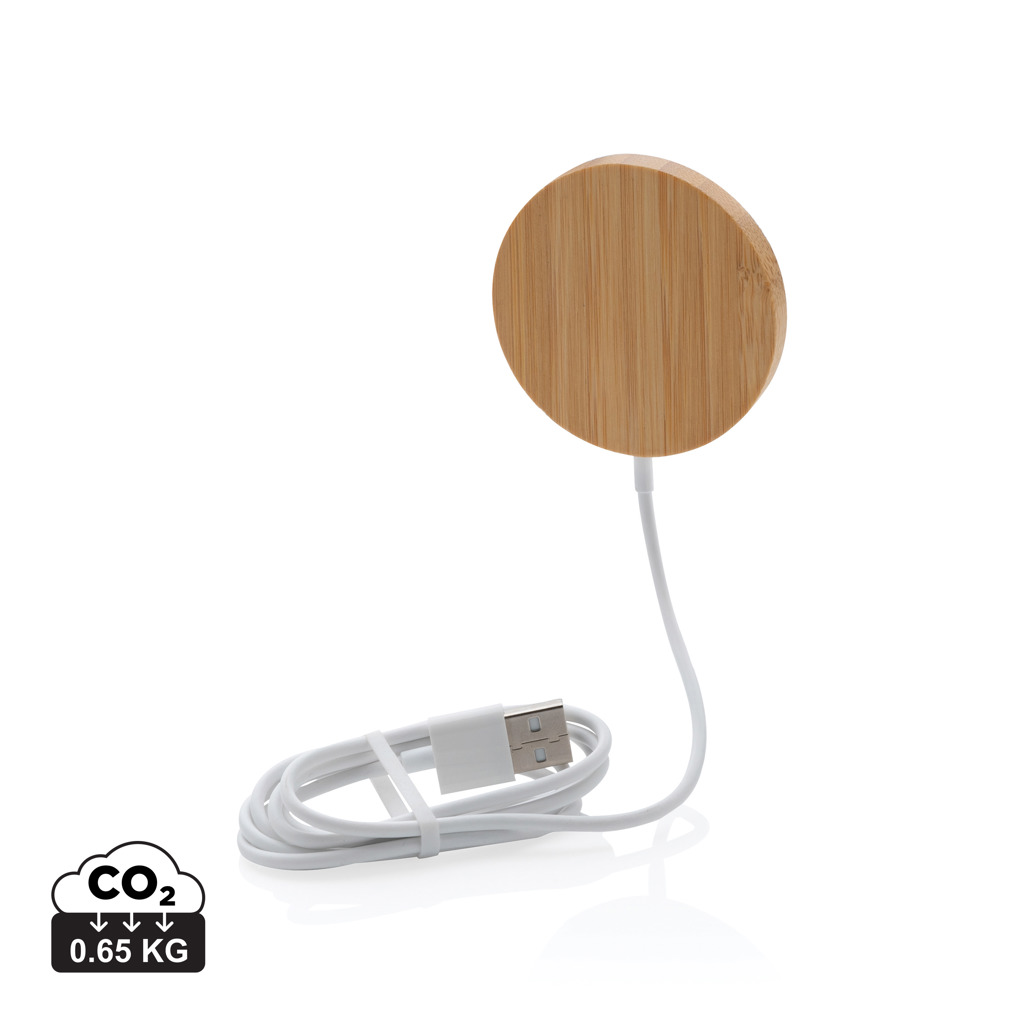 10W Bambus magnetischer Wireless Charger 3 10W Bambus magnetischer Wireless Charger
