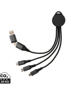 Terra 6-in-1-Ladekabel aus RCS recyceltem Aluminium