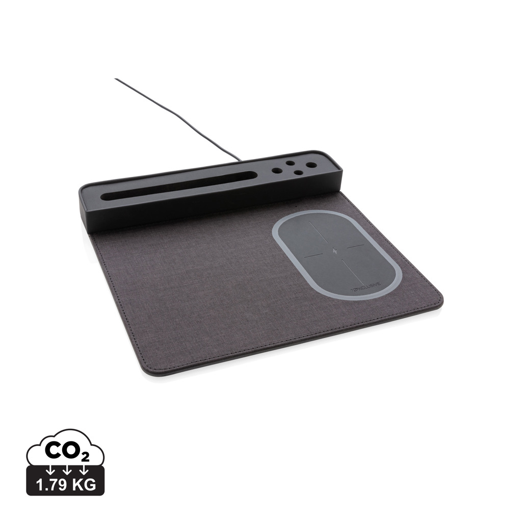 Air Mousepad mit 5W Wireless Charger und USB 3 Air Mousepad mit 5W Wireless Charger und USB